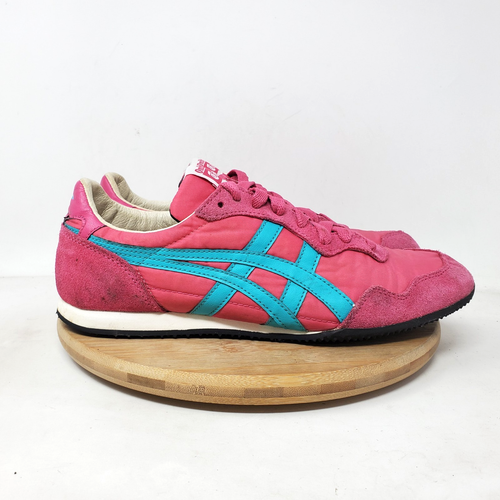 Onitsuka Tiger Zapatos Mujer 7.5 Serrano Rosa Azul Años 90 Retro Zapatilla - Imagen 7 de 17