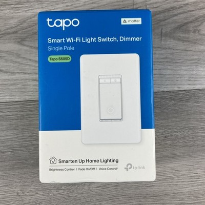 TP-Link Tapo S505D Smart Wi-Fi Light Switch Dimmer Single Pole Matter White