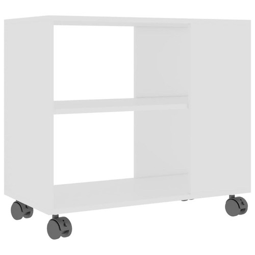 Side Table White 70X35x55 Cm Engineered Wood luxury Side Tables - Picture 3 of 6