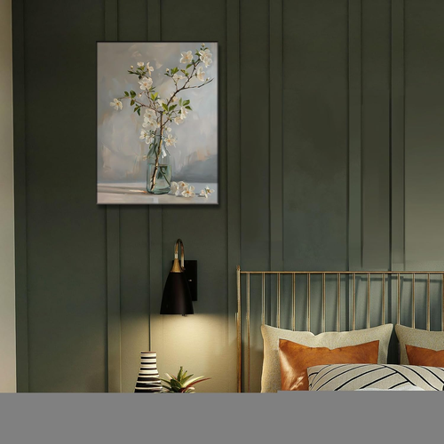 Wall Art for Bathrooms Art Wall Decor Floral Canvas Wall Art Bathroom Pictures - Picture 4 of 12