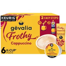 Gevalia Frothy 2-Step Artificially Flavored Cappuccino Espresso Style K‐Cup... 