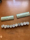 2 Rolls  silver Roosevelt dimes various states 100 dimes 90% silver