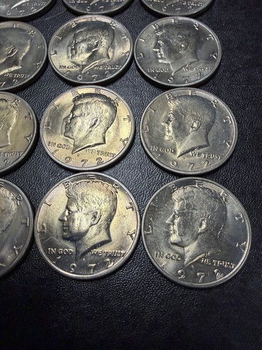 1972 P KENNEDY HALF DOLLARS UNCIRCULATED BANK ROLL OF 20 TOTAL - Picture 6 of 8