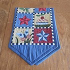 Patriotic Table Runner Quilting Square Style Holiday Independence Presidents Day