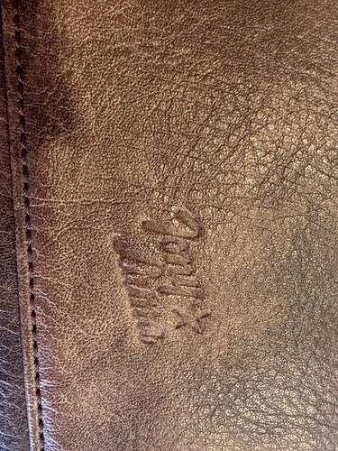 Tony Lama Women's Whipstitch Concho Western Boho Full Size Brown Leather Wallet - Picture 10 of 14