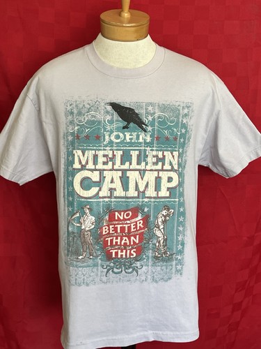 Camicia PERFETTA John Cougar Mellencamp No Better Than This Concert Tour Taglia Large - Foto 4 di 9
