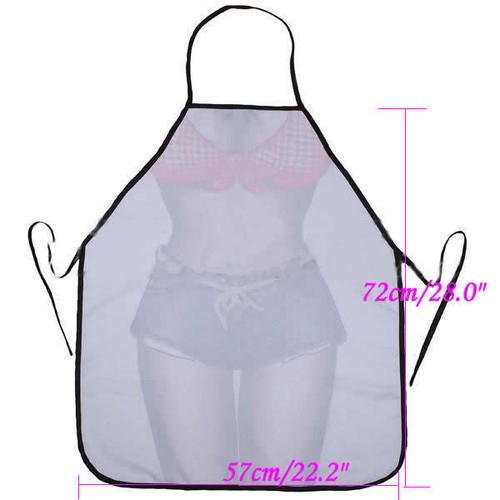 Sexy Funny Novelty Naked Woman Men Kitchen Cooking BBQ Party Apron Gift - Picture 3 of 19