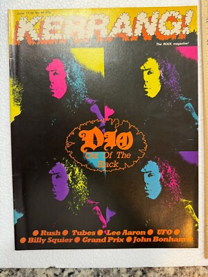 Vintage 1983 Kerrang Magazine- Dio Cover 