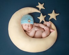 Handmade Crochet Baby Beanie Hat for boy or girl in Newborn size