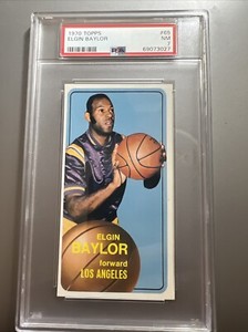 1970 Topps #65 Elgin Baylor HOF PSA 7 Near Mint NM LOS ANGELES LAKERS