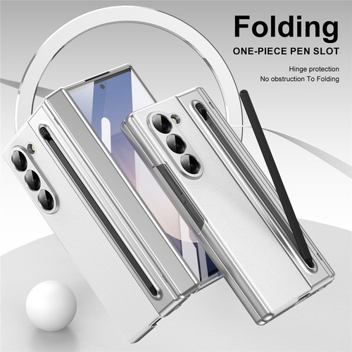 For Samsung Galaxy Z Fold 6 5 4 3 5G Case Leather Wallet Cover With S Pen Holder - Picture 48 of 64