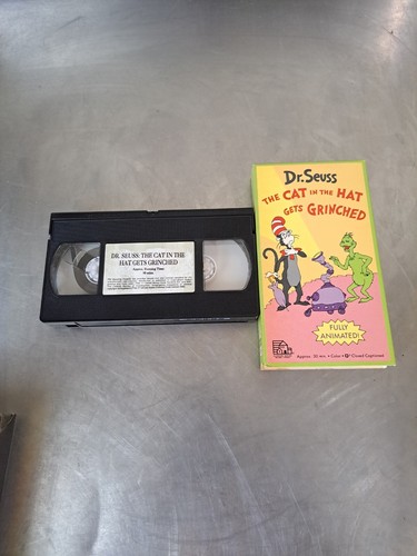 Dr. Seuss The Cat In The Hat Gets Grinched Fully Animated VHS Tape By Bill Perez - Picture 3 of 3