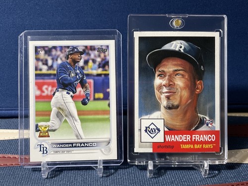 2022 Topps Wander Franco RC Rookie Lot #215 & Topps Living Set #495 SP Rays - Bild 1 von 6