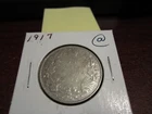 1917 - Canada - 50 cent coin - silver Canadian half dollar