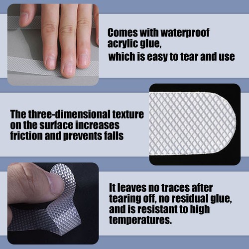 Bath Tub Shower Stickers Anti Slip Grip Strips Home Non-Slip Safety Floor Treads - 第 7/17 張圖片