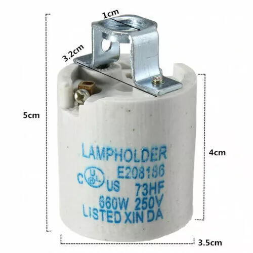 KERAMIK Porzellan ES27 E27 EDISON SCHRAUBE Glühbirne Lampenhalter Lampenhalter - Bild 51 von 54