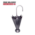Vintage Metal Umbrella Stand Free Standing Walking Stick Holder Home Storage UK