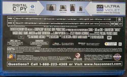 Taken 2 (Blu-ray/DVD, 2013, 2-Disc Set, Unrated/Theatrical) w/ Slipcover LN - Picture 8 of 9