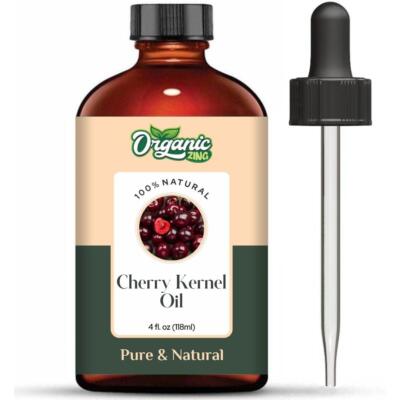 Organic Zing Cherry Kernel (Prunus avium) Pure & Natural Carrier Oil 118ml,