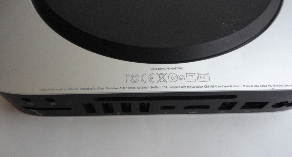 Apple Mac Mini A1347 Intel Core i5 2.5 GHz 4 GB 500GB HDD | eBay