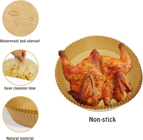 Air Fryer Liners for Ninja Air Fryer, 100 Pcs Air Fryer Disposable Paper Liner A - Picture 19 of 21