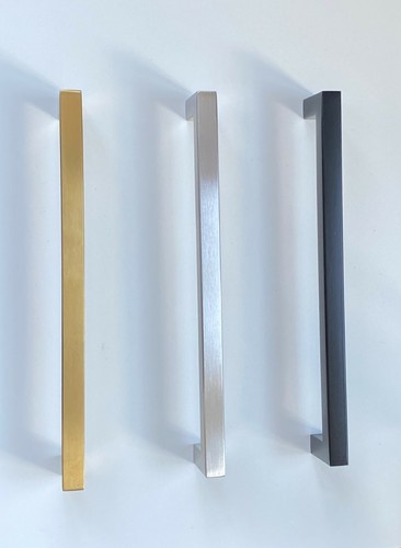 Moderne quadratische Edelstahl-Schrankleiste Schublade Griff Hardware - Bild 14 von 20