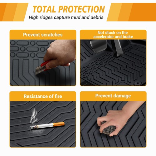 Alfombrillas para Honda CR-V CRV 2023-2025 para todo clima revestimiento de TPE revestimiento de carga 3 un. - Imagen 6 de 10