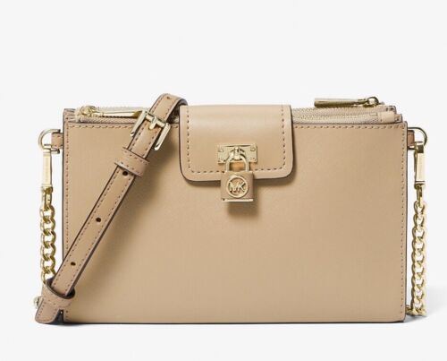 🆕NWT!MICHAEL KORS Ruby Small Logo Stripe Crossbody Bag 🔥Out of Stock 🔥Auth - Picture 2 of 19