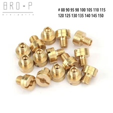 15 PCS Carb Main Jets #88-#150 For Mikuni N100/604 26mm 28mm VM22 VM24 VM26 VM30