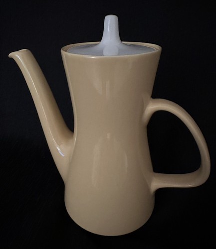 Cerámica MCM-Poole amarilla con tapa blanca de gres cerámico por Robert Johnson #194 - Imagen 5 de 11