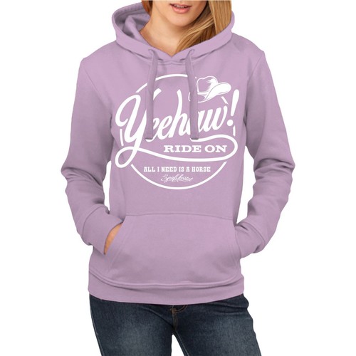 Sudadera con capucha para mujer Yeehaw All i need is a horse sudadera con capucha vaquera país - Imagen 1 de 6