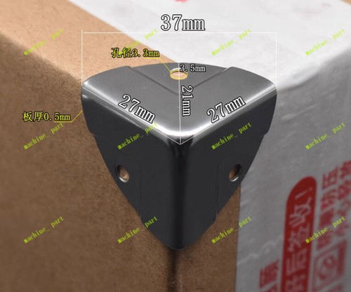 8 * Protezioni Angolari Angolari in Metallo per Cassapanca in Legno Baule Box Case Flightcase - Foto 3 di 5