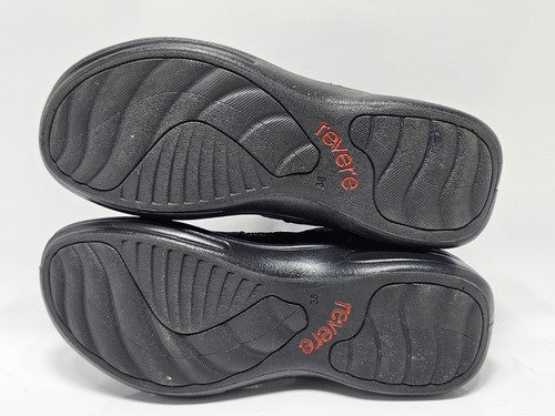 Revere Sansibar schwarze Eidechse Damen-Sandalen Größe US 7 bequemes Gehen - Bild 12 von 13