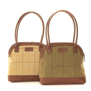 Op Tweed Gift Bag Country Bowler Horse Cream Voorraad Zipped Racing Handbag Ladies greenniet Present w7wBAqf
