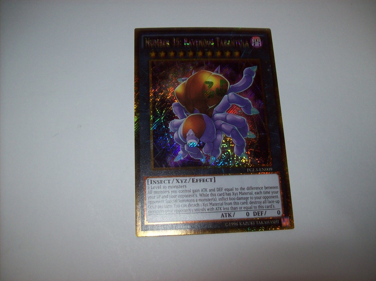 Number 35: Ravenous Tarantula PGL3-EN009 Gold Secret Rare 1st Ed