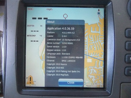 Lowrance HDS-5 Gen 1 Fishfinder Sonar Chartplotter Power cord Gimble Bracket - Picture 5 of 9