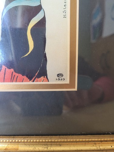 RARE Toulouse Lautrec "Jane Avril Paris" Professionally Framed/ Matted Art Print - Picture 4 of 9