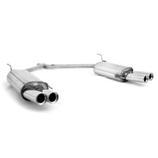 VW Bus T4 kurzer Radstand FOX Duplex Sportauspuff reli 2x80 RohrØ2x50