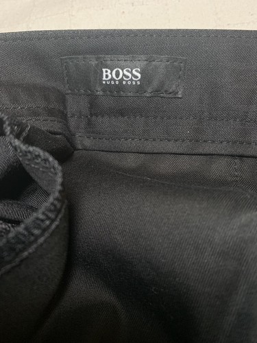 HUGO BOSS Black Tuxedo Virgin Wool Silk Stripe Trousers uk size 50 - Picture 13 of 20