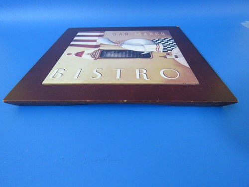 2 Tiles w/Wood Frames - Bistro San Marco & Fat French Chef Wall Decor - Preowned - Picture 13 of 23