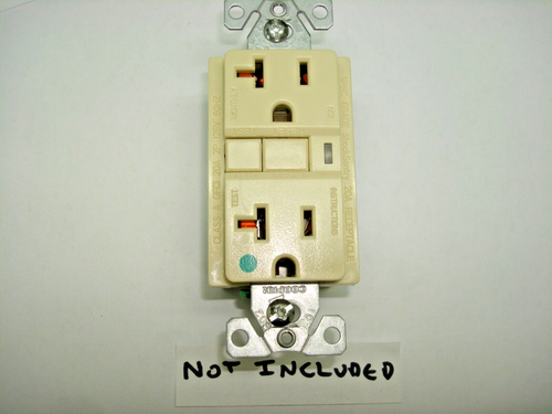 Vintage Brown Decora GFCI Switch Outlet Wall Cover Plate GE - Picture 3 of 7
