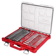 Milwaukee PACKOUT 1/4 and 3/8 in. drive Metric and SAE 106 Piece Mechanics