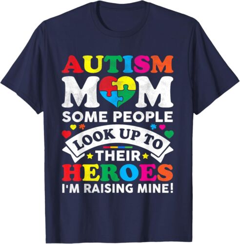Autism Awareness Women Mom Mother's Day Proud Autism Mom T-Shirt Hoodie - Picture 7 of 12