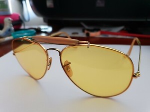 ray ban gold lenses