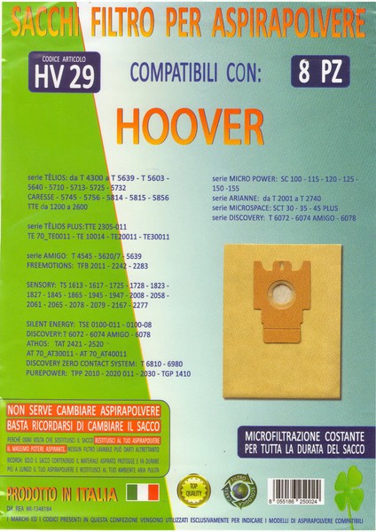MFHV29 - 8 SäCke Hoover Telios T 5627 5710 5712 5713 5732 5745-image