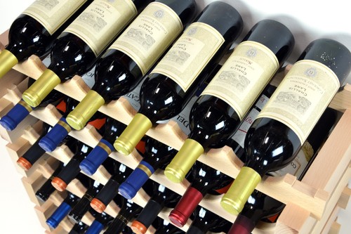 Modulares stapelbares Weinregal 24-72 Flaschen Kapazität Massiv Buchenholz Weinregale 6X - Bild 8 von 18