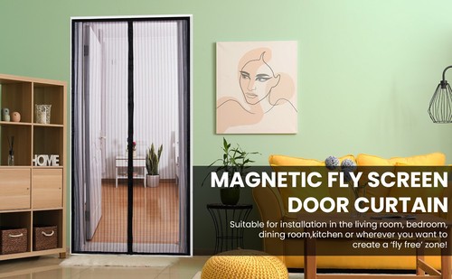 Magic Curtain Door Mesh Magnetic Fastening Mosquito Fly Bug Insect Net Screen - Picture 8 of 16
