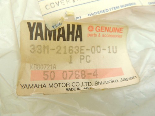33M-2163E-00-1U NOS Yamaha Rear Fender Cover 1984 FJ600L FJ60LC W11649 - Picture 2 of 4