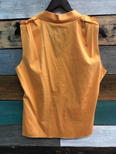 Elie Tahari Maize Remy Ruffle Blouse Sleeveless Tank Top Women Size Large * - Picture 4 of 6