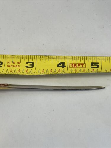 Vintage TOLEDO spanisches verziertes Damaszener Schwert Brieföffner 5 Zoll - Bild 5 von 5